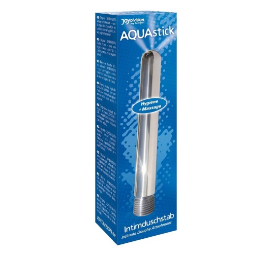 Anal/hig-Irygator-AQUASTICK INTIMATE DOUCHE ATTACHMENT SILVER